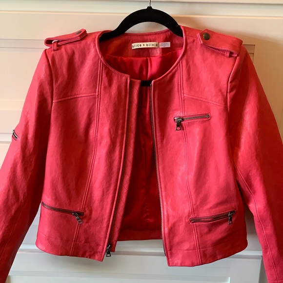 Alice + Olivia Jackets & Blazers - Alice & Olivia Lambskin Leather Jacket